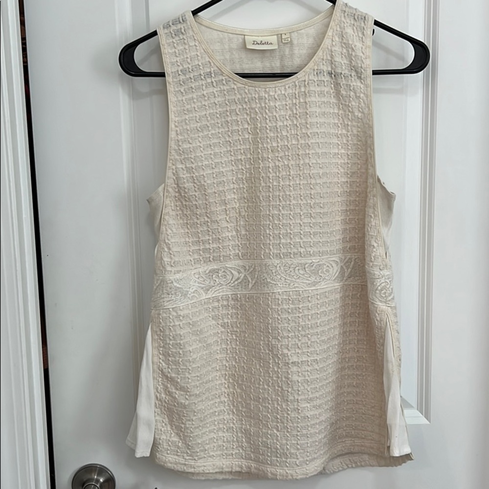 Cute white top from Anthropologie